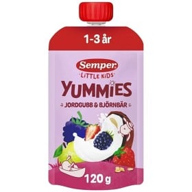 Bild på Semper Little Kids Yummies Jordgubb/björnbär 1-3 år, 120 g