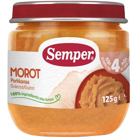Bild på Semper Morotspuré 4M 125 g