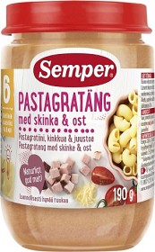 Bild på Semper Pastagratäng med Skinka & Ost 6M 190 g