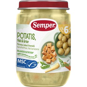 Bild på Semper Potatis & Fisk med ärtor 6m