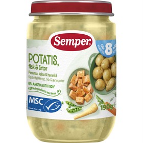 Bild på Semper Potatis & fisk med ärtor 8m