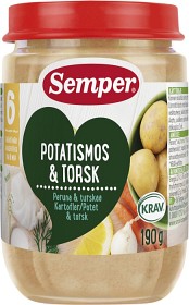 Bild på Semper Potatismos & Torsk 6M 190 g