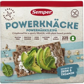 Bild på Semper Powerknäcke, glutenfritt och laktosfritt knäckebröd 225 g