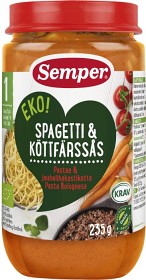Bild på Semper Spagetti & Köttfärssås 12M 235 g