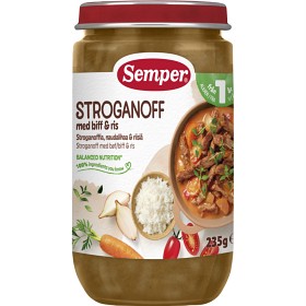 Bild på Semper Stroganoff med Biff & Ris 12M 235 g