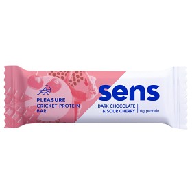 Bild på SENS Pleasure Cricket Protein Bar Dark Chocolate & Sour Cherry 40 g
