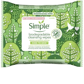 Bild på Simple Cleansing Wipes nedbrytbara 20 st