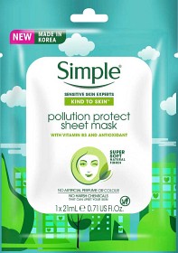 Bild på Simple Pollution Protect Sheet Mask