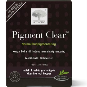 Bild på New Nordic Pigment Clear 60 tabletter