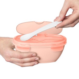 Bild på Skip Hop Easy Serve Skål och Sked (Korall)