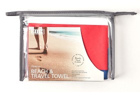 Bild på Smart Microfiber Beach & Travel Towel Hampton blå/röd