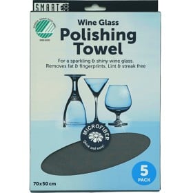 Bild på Smart Microfiber Polishing Towel vinglasduk 5-pack