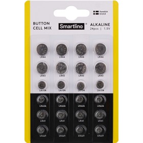 Bild på Smartline Button Cell Alkaline Mix 24-pack