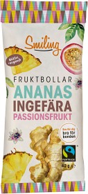 Bild på Smiling Fruktbollar Ananas Ingefära Passion 40 g