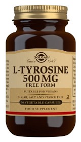 Bild på Solgar L-Tyrosine 500 mg 50 kapslar