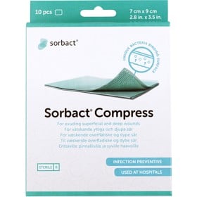 Bild på Sorbact Compress 7x9 cm, 10 st