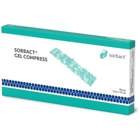 Bild på Sorbact  Gel Compress 3x15 cm, 10 st