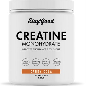 Bild på Staygood Kreatinmonohydrat Sura Colanappar 300 g