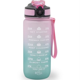 Bild på Sthlm Hydra Bottle Shiny Light Pink/Shiny Turqoise 700 ml