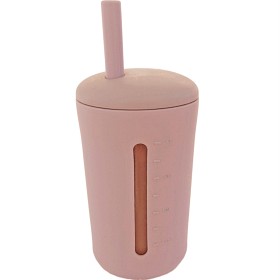 Bild på Summerville Mugg med sugrör silikon 200 ml Pale Mauve