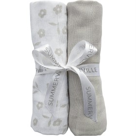 Bild på Summerville Muslin 2-pack Petal & Silver Grey GOTS