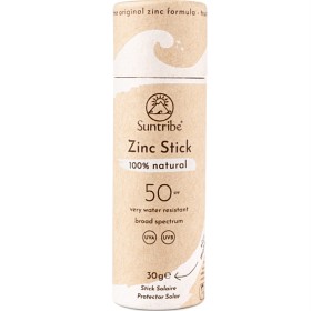 Bild på Suntribe Natural Mineral Zinc Sun Stick SPF 50 White  30 g
