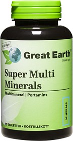 Bild på Great Earth Super Multi Minerals Regular 90 tabletter 