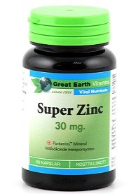 Bild på Great Earth Super Zink 30 mg 60 kapslar