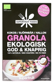 Bild på Superfruit Foods Granola Kokos Björnbär Hallon 350 g
