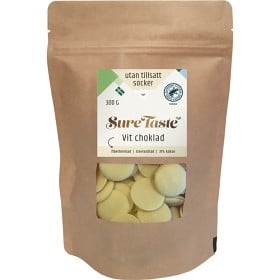 Bild på Sure Taste Chokladpellets Vit choklad 300 g