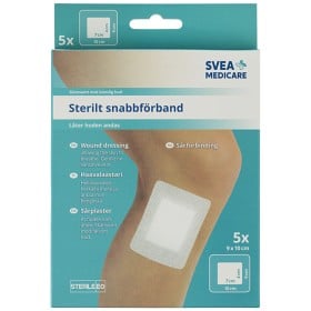 Bild på Svea Medicare sterilt snabbförband, 9x10 cm (Sårdyna 4x7 cm), 5 st