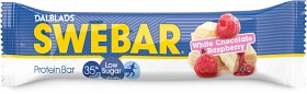 Bild på Swebar Low Sugar White Chocolate & Raspberry 50 g