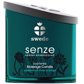 Bild på Swede Soothing Massage Candle Spearmint Rose Orange 150 ml