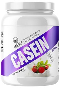 Bild på Swedish Supplements Slow Casein - Wild Strawberry Cream 900 g