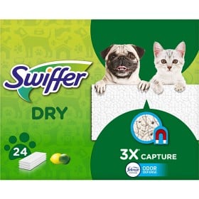 Bild på Swiffer Dry Pet Rengöringsdukar för golv för djurhår 24 st
