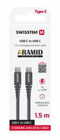 Bild på Swissten mobilkabel i Kevlar USB-C / USB-C 1.5 m