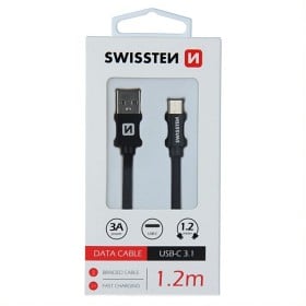 Bild på Swissten Textilkabel USB / USB-C