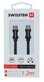 Bild på Swissten Textilkabel USB-C / Lightning