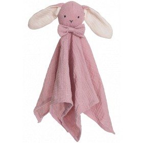 Bild på Teddykompaniet Diinglisar Snuttefilt Kanin Muslin Rosa