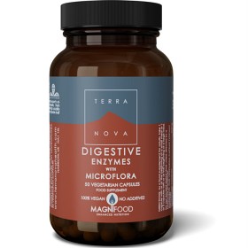 Bild på Terranova Digestive Enzyme with Microflora 50 kapslar
