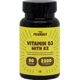 Bild på The Friendly Fat Company Vitamin D3 + K2, 90 kapslar