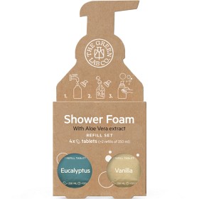 Bild på The Green Lab Co. Refill Shower Foam Eucalyptus & Vanilla 4 tabletter