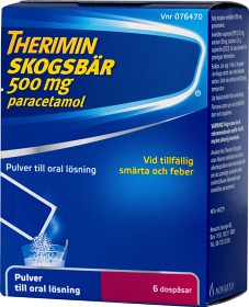 Bild på Therimin Skogsbär, pulver till oral lösning 500 mg 6 st