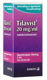 Bild på Tilavist ögondroppar, lösning 20 mg/ml 5 ml