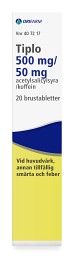 Bild på Tiplo, brustablett 500 mg/50 mg 20 st