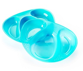 Bild på Tommee Tippee Explora 3 delade tallrik 2-pack - Blandade färger