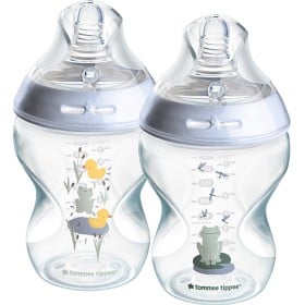 Bild på Tommee Tippee Natural Start Nappflaska Deco Blå 2 st 260 ml