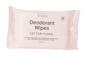 Bild på  Topz Deo Wipes Cotton Floral 15 st