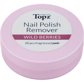 Bild på Topz Nail Polish Remover Pads Wild Berries 20 st