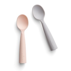 Bild på Miniware Training Spoon Set Grey/Peach